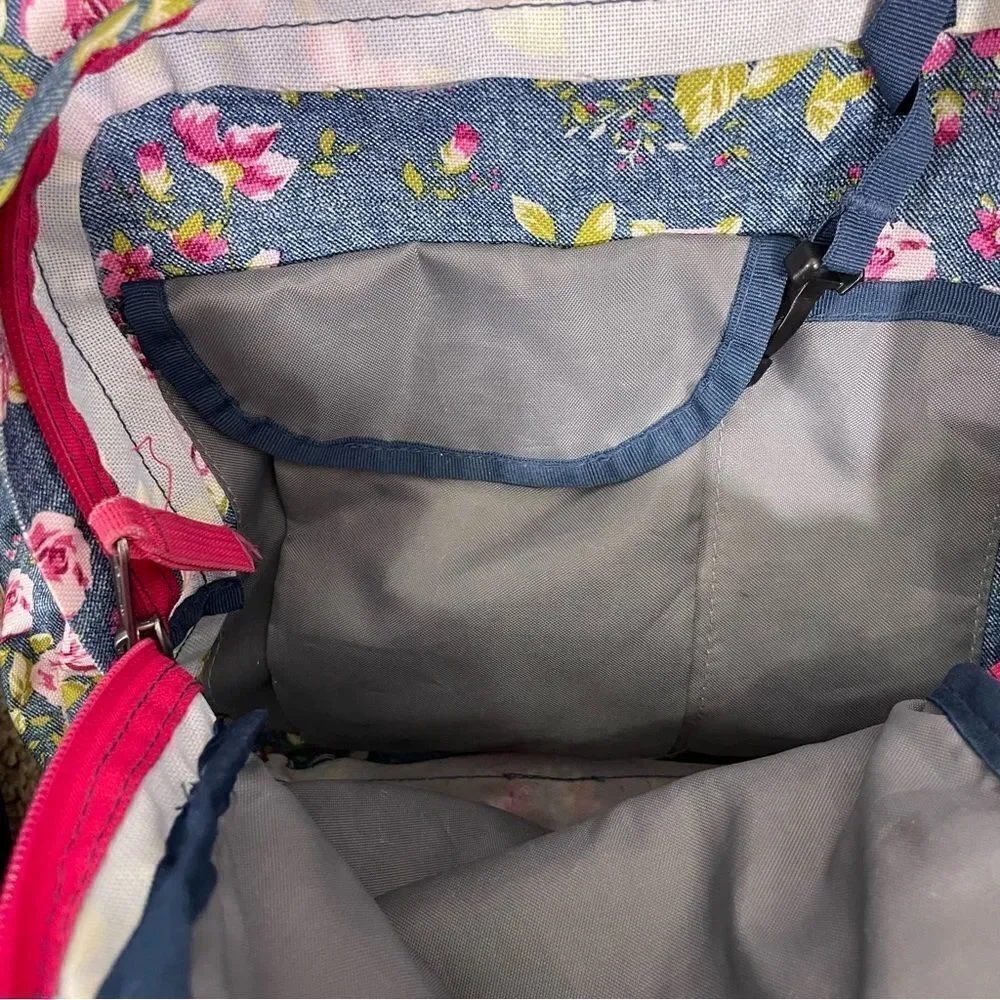 Trans by Jansport Blue with Pink‎ Floral Backpack